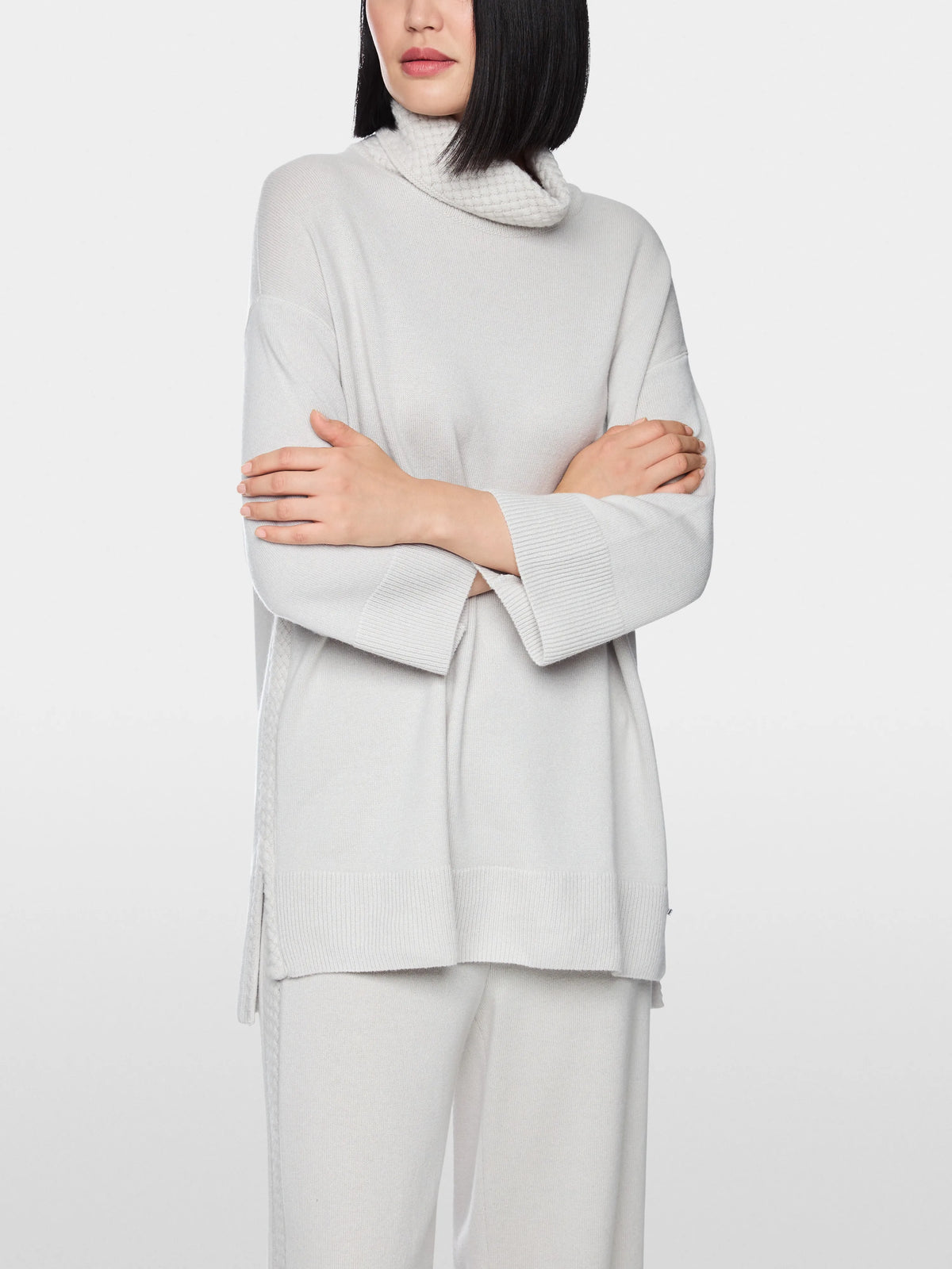 Marc Cain Nimbus Cloud Women ÔKnitted in GermanyÕ Turtle Neck Jumper SKU: BA 41.35 M42_802 Image 06
