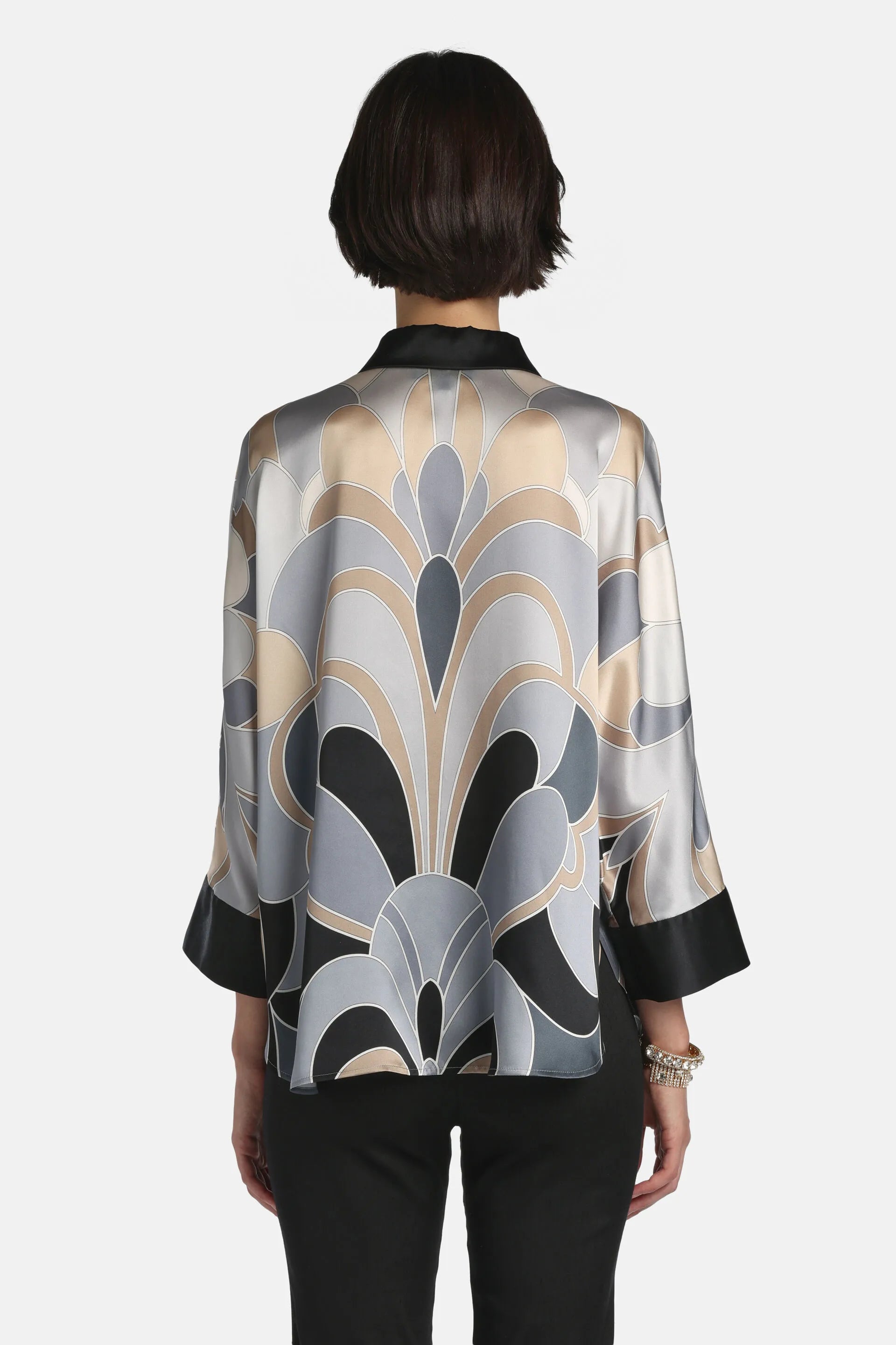 Luisa Spagnoli_Multi-Color_Baldanza - Silk Satin Shirt_BALDANZA_3120_02
