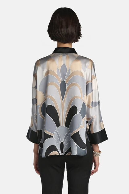 Luisa Spagnoli_Multi-Color_Baldanza - Silk Satin Shirt_BALDANZA_3120_02