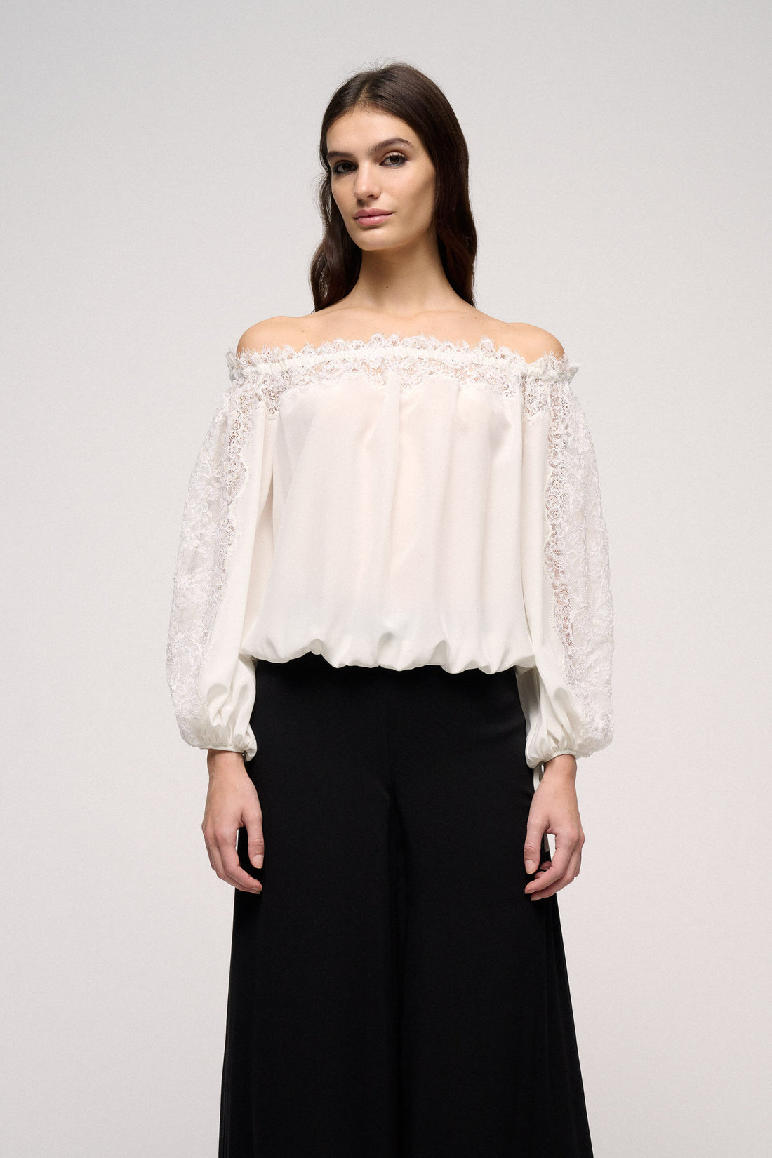Silk Off The Shoulder Blouse_Balia_0202_01