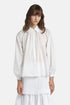 Luisa Spagnoli Bianco Women Baltana - Ruched Shirt SKU: BALTANA_0201 Image 01