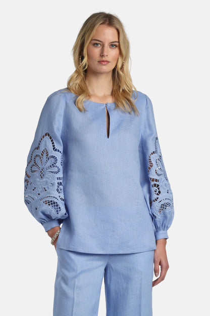 Luisa Spagnoli Pervinca Women Bardi - Embroidered Blouse SKU: BARDI_2619 Image 01