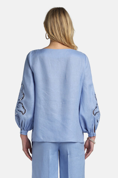 Luisa Spagnoli Pervinca Women Bardi - Embroidered Blouse SKU: BARDI_2619 Image 02