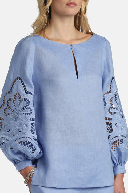Luisa Spagnoli Pervinca Women Bardi - Embroidered Blouse SKU: BARDI_2619 Image 03