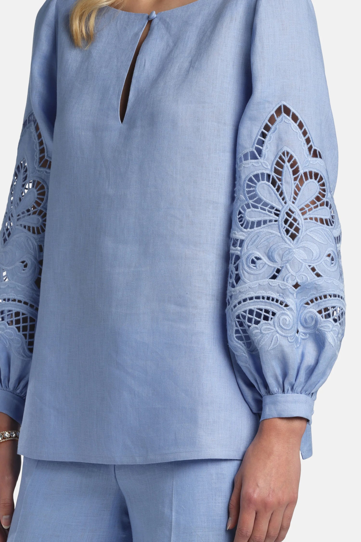 Luisa Spagnoli Pervinca Women Bardi - Embroidered Blouse SKU: BARDI_2619 Image 04