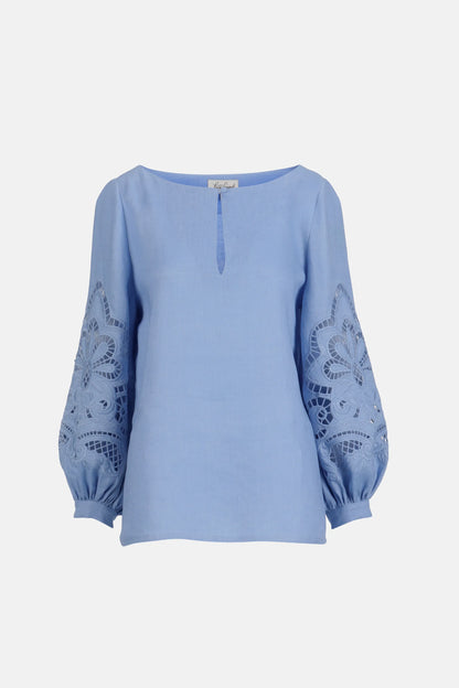 Luisa Spagnoli Pervinca Women Bardi - Embroidered Blouse SKU: BARDI_2619 Image 06