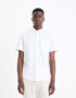 Regular 100% Cotton Pique Knit Shirt_BARIK_WHITE_01