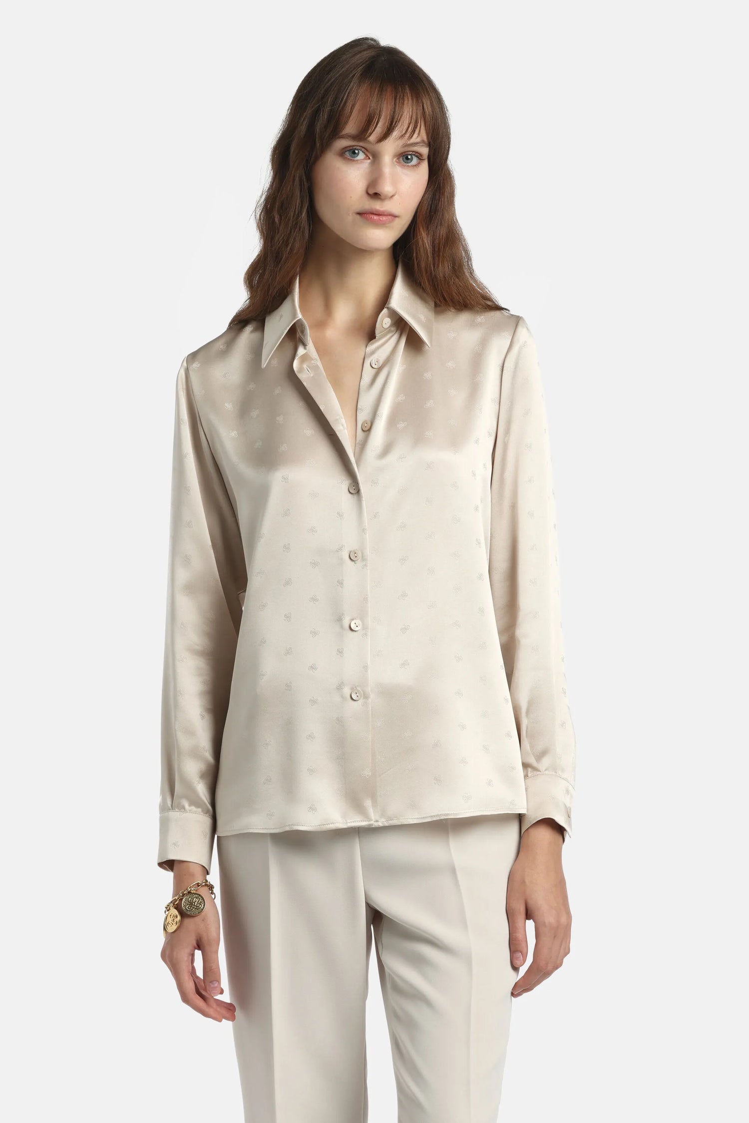 Luisa Spagnoli_Butter_Baronetto - Pure Silk Shirt_BARONETTO_1173_02