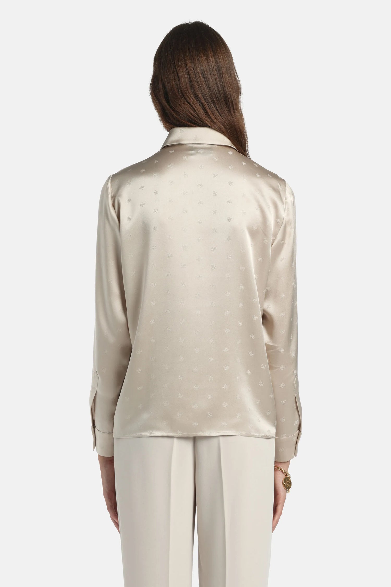 Luisa Spagnoli_Butter_Baronetto - Pure Silk Shirt_BARONETTO_1173_03
