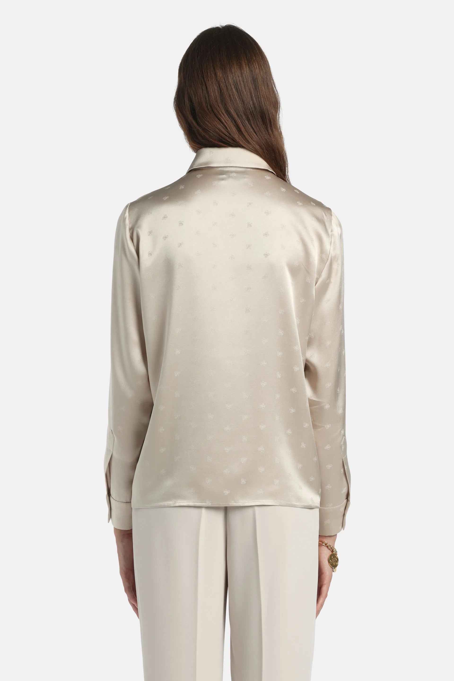 Luisa Spagnoli_Butter_Baronetto - Pure Silk Shirt_BARONETTO_1173_03