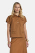 Luisa Spagnoli_Tobacco_Bassista - Blouse With Gold Buttons_BASSISTA_2217_01