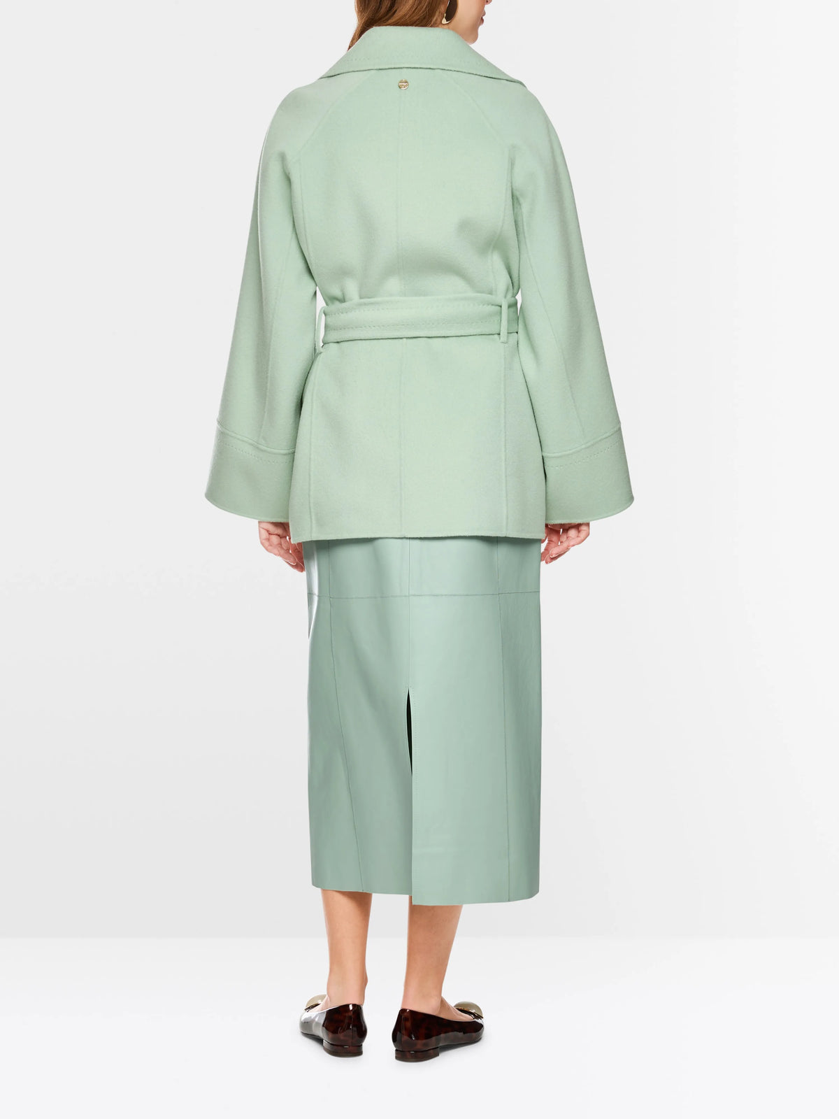 Marc Cain Silt Green Women Short Wool Coat SKU: BC 12.04 W33_505 Image 02