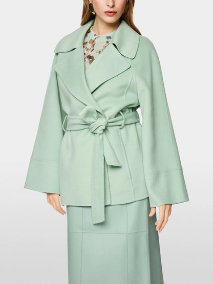 Marc Cain Silt Green Women Short Wool Coat SKU: BC 12.04 W33_505 Image 05