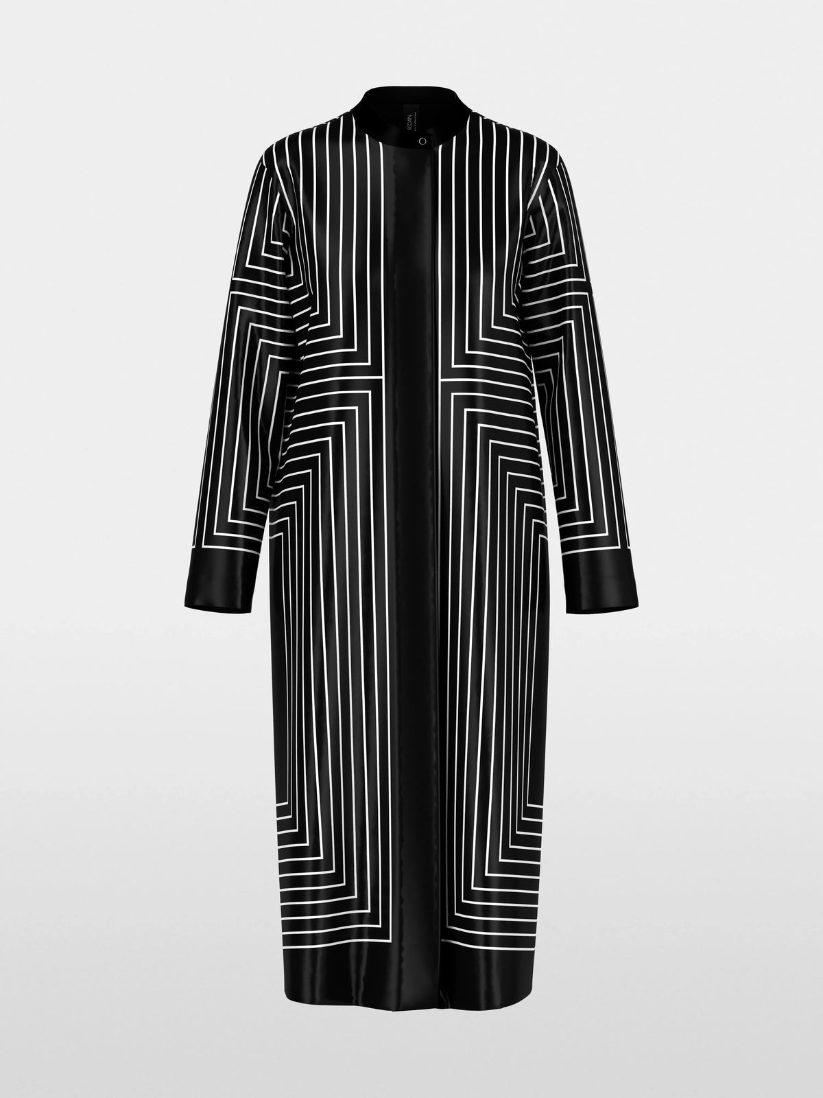 Marc Cain Black And White Women Midi Dress with Graphic Pattern SKU: BC 21.10 W18_910 Image 07