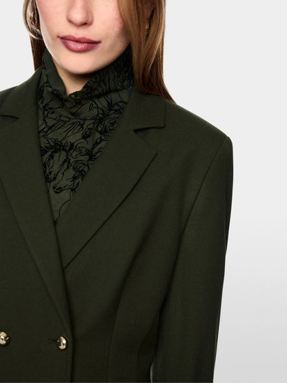 Marc Cain Forest Night New Women Fitted Double-Breasted Blazer SKU: BC 34.29 W29_599 Image 03