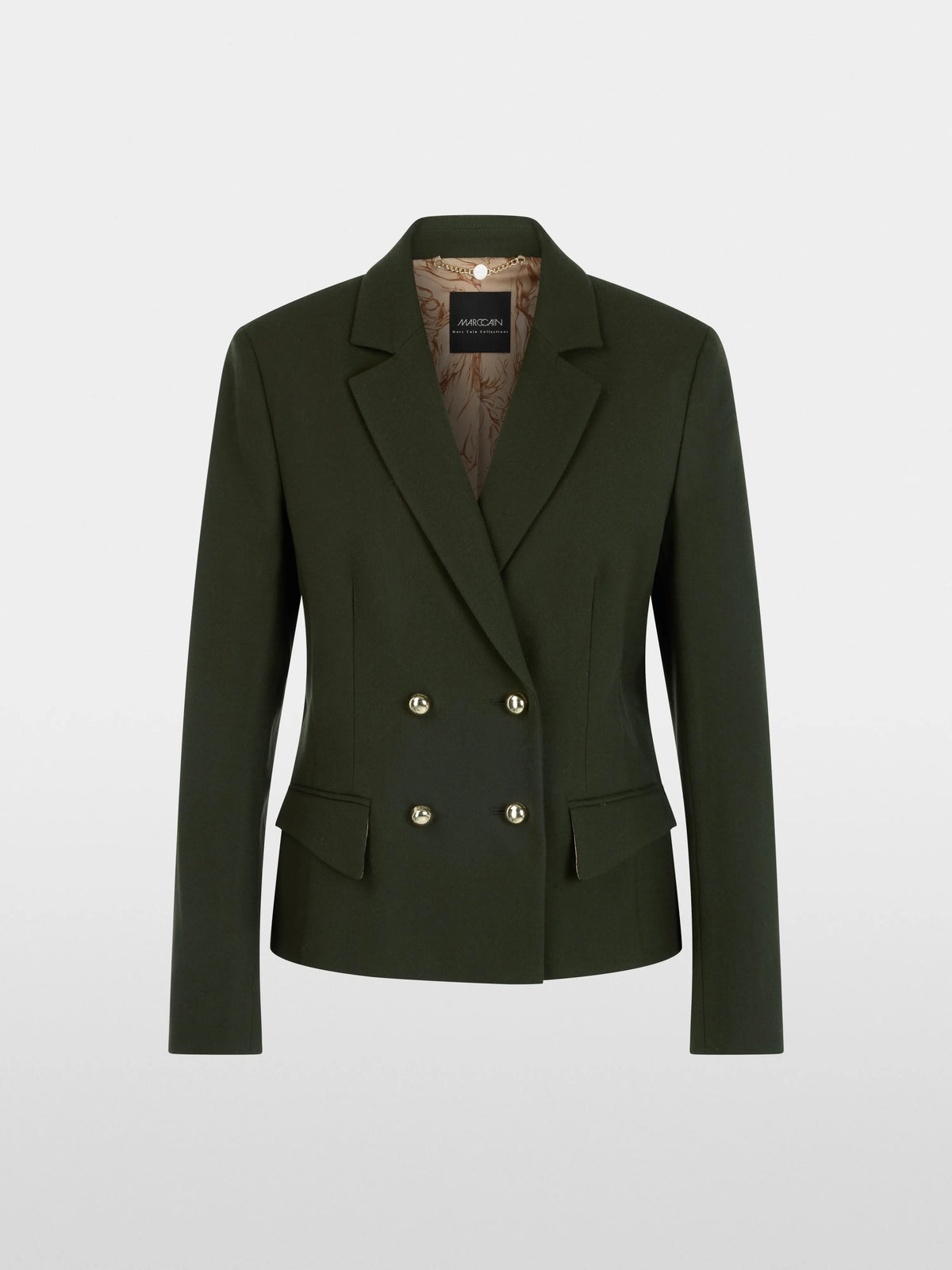 Marc Cain Forest Night New Women Fitted Double-Breasted Blazer SKU: BC 34.29 W29_599 Image 08
