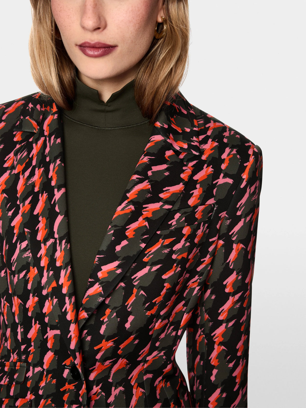 Marc Cain Tigerlily Women Fitted Scuba Jersey Blazer SKU: BC 34.31 J04_484 Image 03