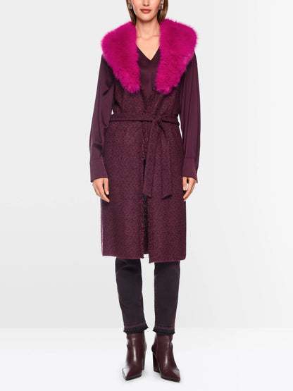 Marc Cain Winetasting Women ÔKnitted in GermanyÕ Long Waistcoat SKU: BC 37.06 M36_296 Image 01
