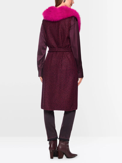 Marc Cain Winetasting Women ÔKnitted in GermanyÕ Long Waistcoat SKU: BC 37.06 M36_296 Image 02
