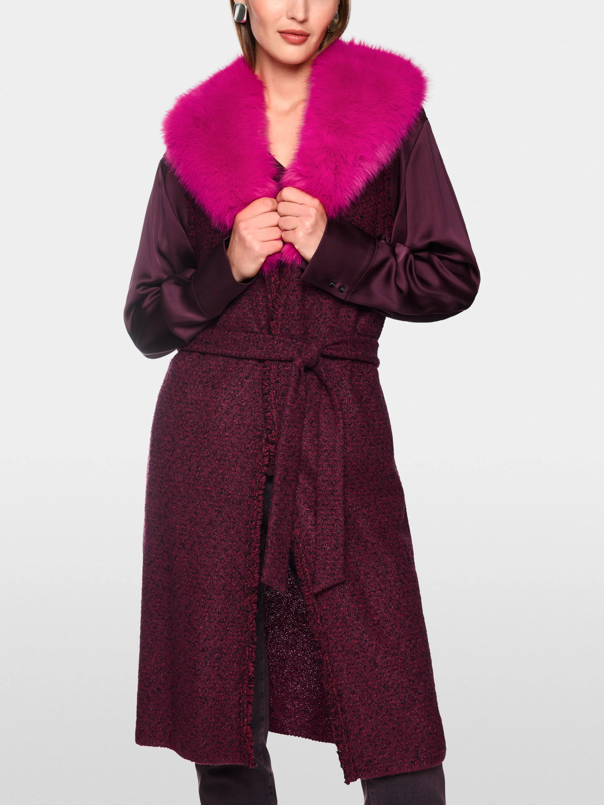 Marc Cain Winetasting Women ÔKnitted in GermanyÕ Long Waistcoat SKU: BC 37.06 M36_296 Image 05