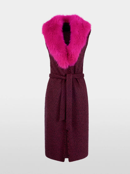 Marc Cain Winetasting Women ÔKnitted in GermanyÕ Long Waistcoat SKU: BC 37.06 M36_296 Image 06