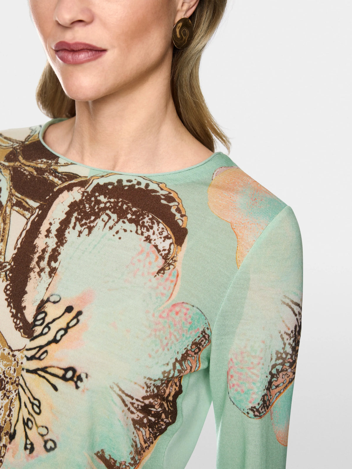 Marc Cain Lamb`S Wool Women ÒKnitted in GermanyÓ Printed Jumper SKU: BC 41.08 M25_126 Image 03