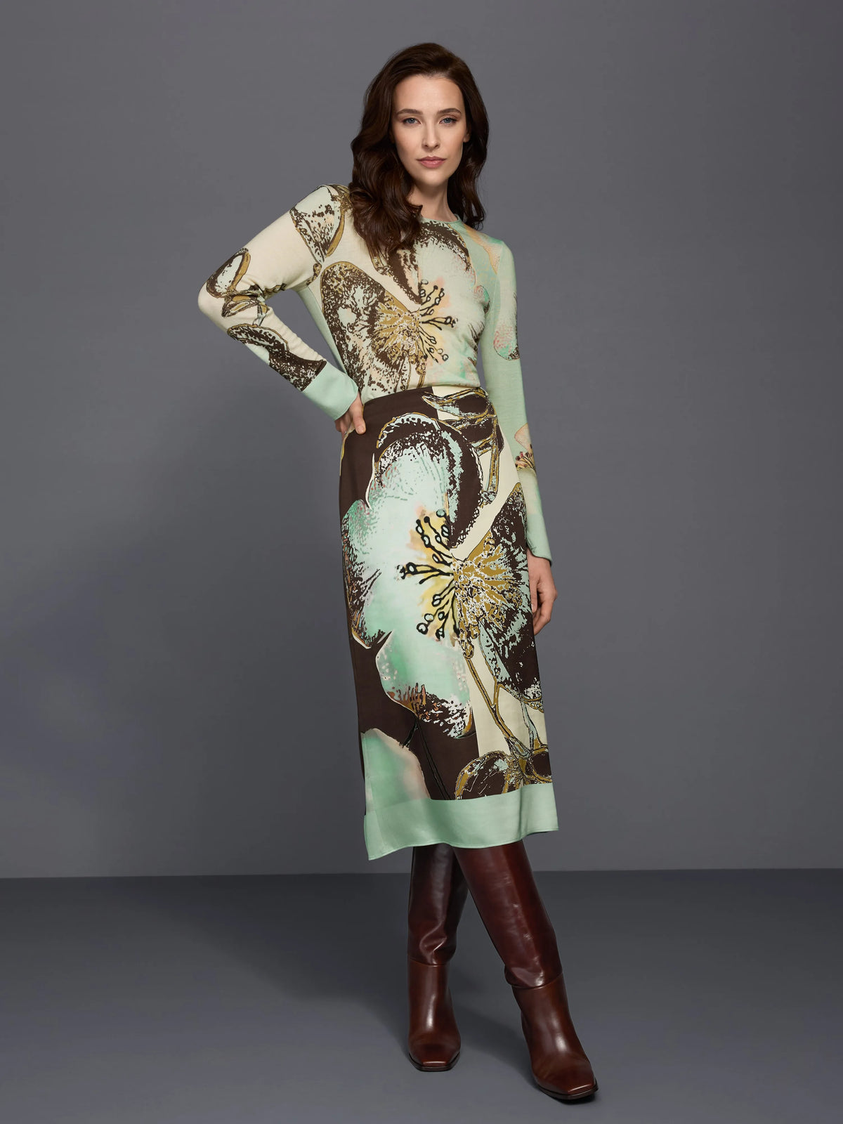 Marc Cain Lamb`S Wool Women ÒKnitted in GermanyÓ Printed Jumper SKU: BC 41.08 M25_126 Image 07