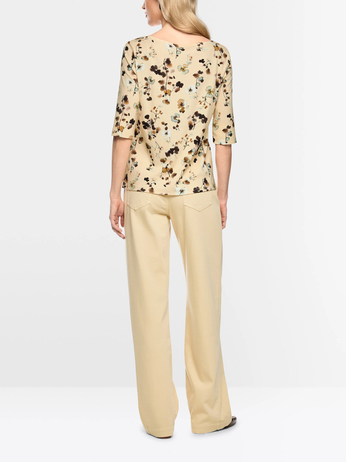 Marc Cain Lamb`S Wool Women Floral Shirt with Lace Trim SKU: BC 48.31 J47_126 Image 02
