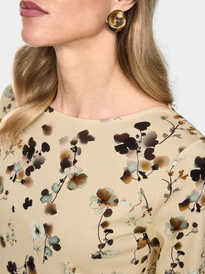 Marc Cain Lamb`S Wool Women Floral Shirt with Lace Trim SKU: BC 48.31 J47_126 Image 03
