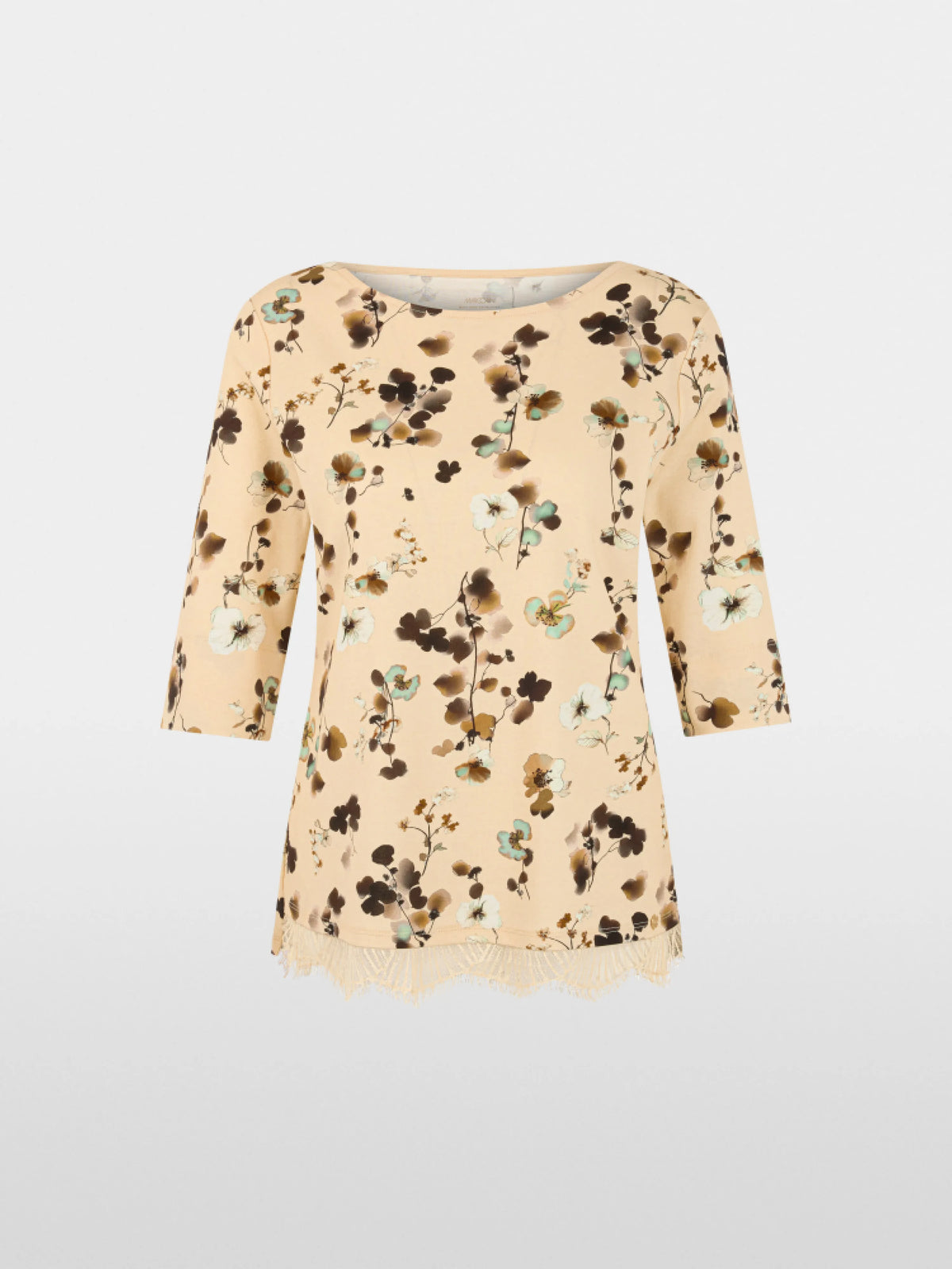Marc Cain Lamb`S Wool Women Floral Shirt with Lace Trim SKU: BC 48.31 J47_126 Image 06