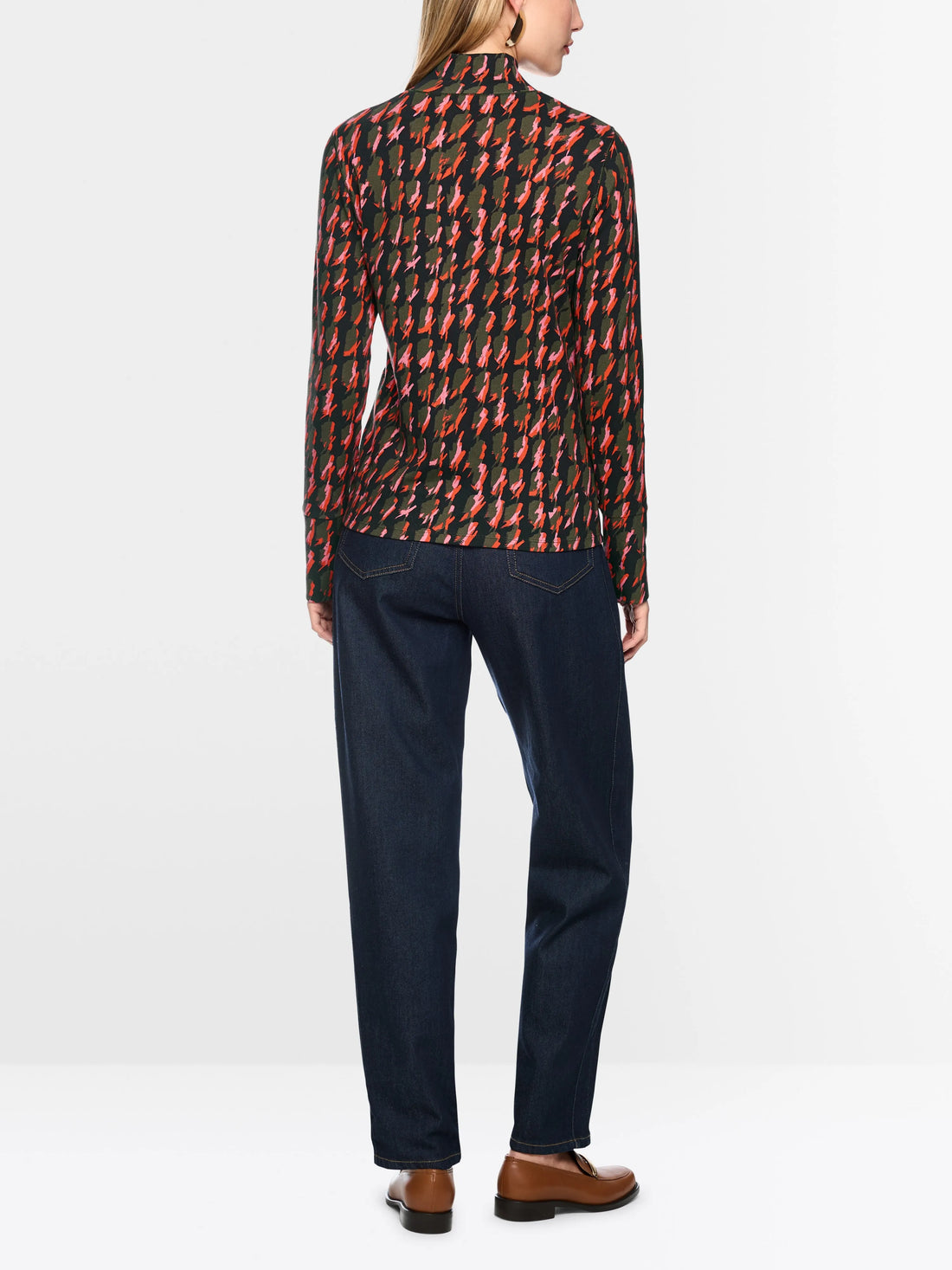 Marc Cain Tigerlily Women Shirt with Abstract Houndstooth Pattern SKU: BC 48.62 J13_484 Image 02