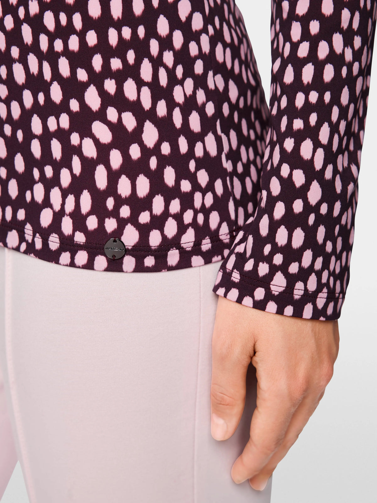 Marc Cain Winetasting Women Long-Sleeved Shirt with Polka Dot Print SKU: BC 48.76 J26_296 Image 04