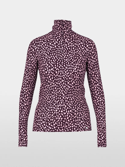 Marc Cain Winetasting Women Long-Sleeved Shirt with Polka Dot Print SKU: BC 48.76 J26_296 Image 06