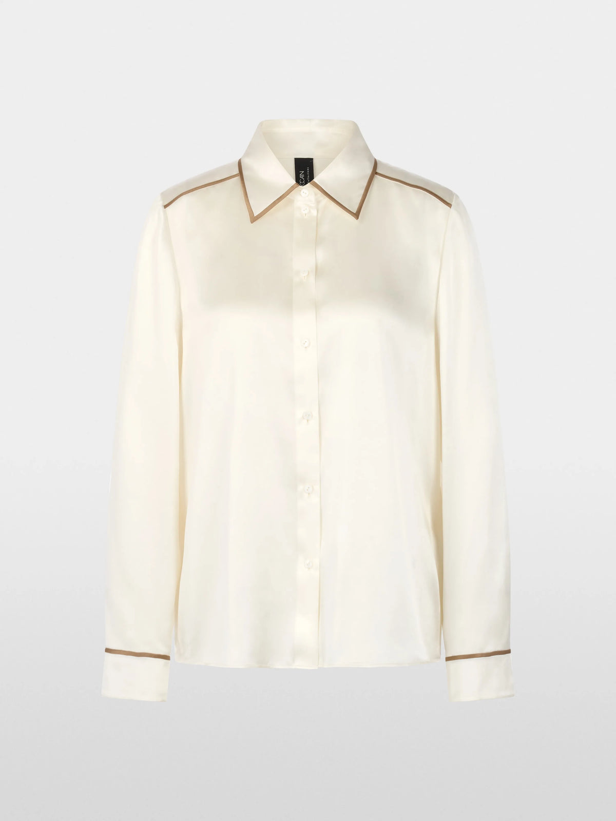 Marc Cain Off-White Women Luxurious Silk Blouse SKU: BC 51.27 W55_110 Image 06