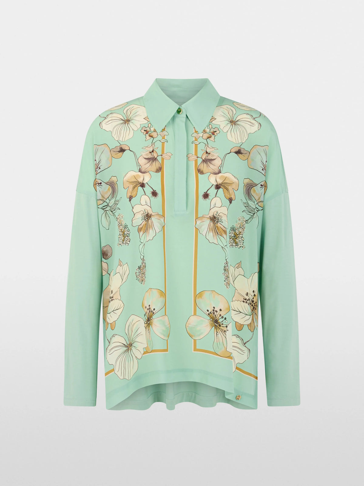 Marc Cain Silt Green Women Shirt Blouse in Blend of Materials SKU: BC 55.04 J43_505 Image 06