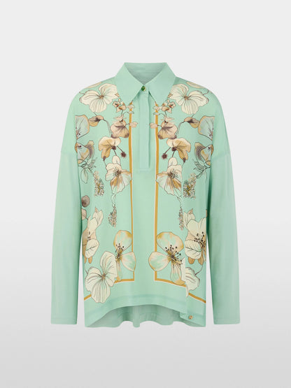 Marc Cain Silt Green Women Shirt Blouse in Blend of Materials SKU: BC 55.04 J43_505 Image 06