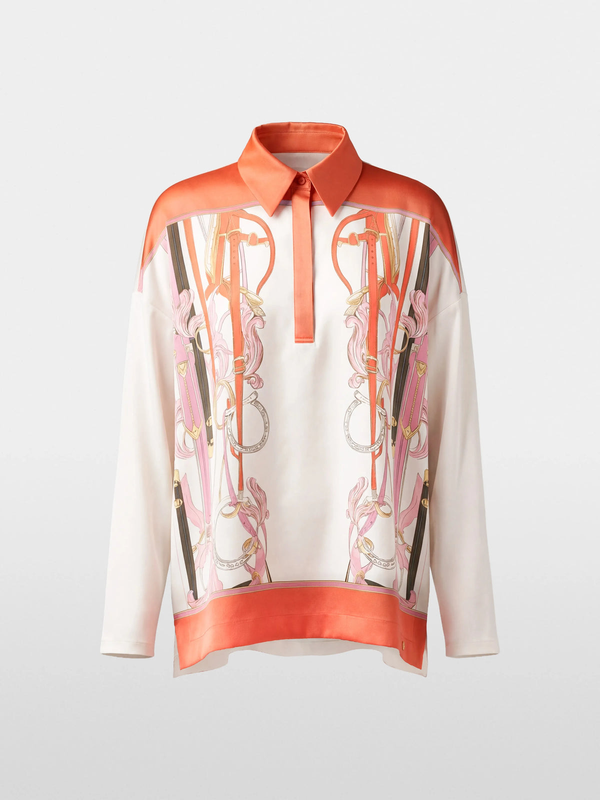 Marc Cain Off-White Women Silk Blend Blouse-Style Shirt SKU: BC 55.04 J44_110 Image 06