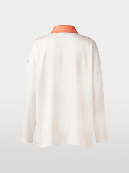 Marc Cain Off-White Women Silk Blend Blouse-Style Shirt SKU: BC 55.04 J44_110 Image 07