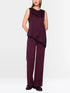 Marc Cain Winetasting Women Asymmetrical Top SKU: BC 61.08 W25_296 Image 01