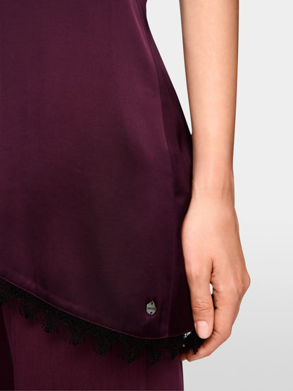 Marc Cain Winetasting Women Asymmetrical Top SKU: BC 61.08 W25_296 Image 03
