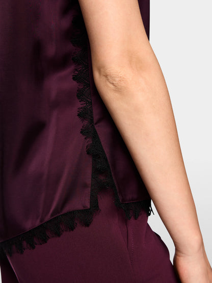 Marc Cain Winetasting Women Asymmetrical Top SKU: BC 61.08 W25_296 Image 04