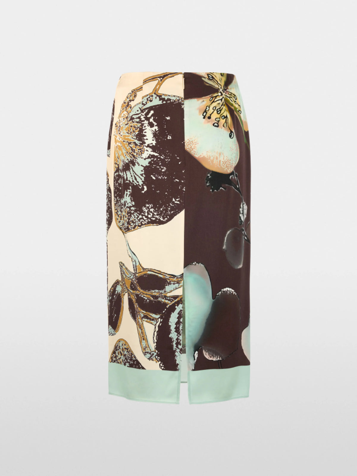 Marc Cain Silt Green Women Calf-Length Printed Skirt SKU: BC 71.11 W53_505 Image 07