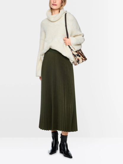 Marc Cain Forest Night New Women Boiled Wool Midi Skirt SKU: BC 71.21 W73_599 Image 01