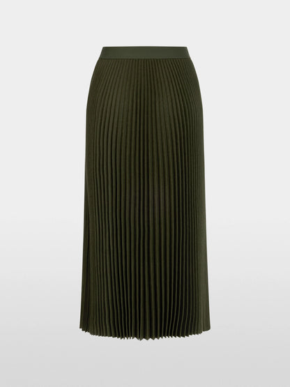 Marc Cain Forest Night New Women Boiled Wool Midi Skirt SKU: BC 71.21 W73_599 Image 08