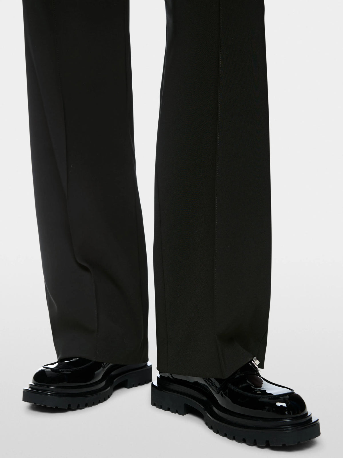 Marc Cain Black New Women WASHINGTON Wide Fit Pull-On Trousers SKU: BC 81.19 W16_900 Image 04