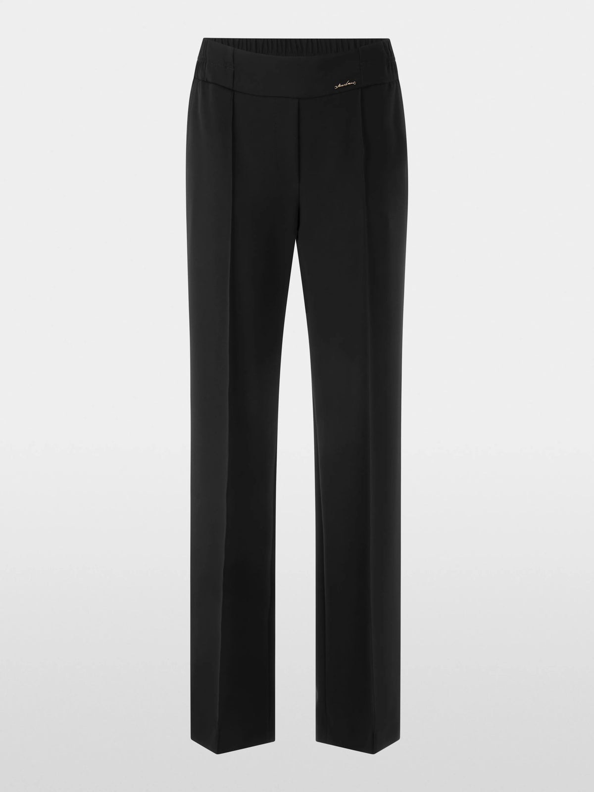 Marc Cain Black New Women WASHINGTON Wide Fit Pull-On Trousers SKU: BC 81.19 W16_900 Image 06