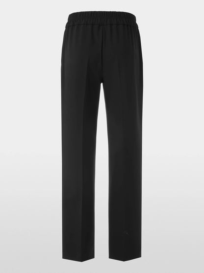 Marc Cain Black New Women WASHINGTON Wide Fit Pull-On Trousers SKU: BC 81.19 W16_900 Image 07