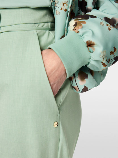 Marc Cain Silt Green Women WARRI Wide Fit Trousers SKU: BC 81.41 W52_505 Image 04