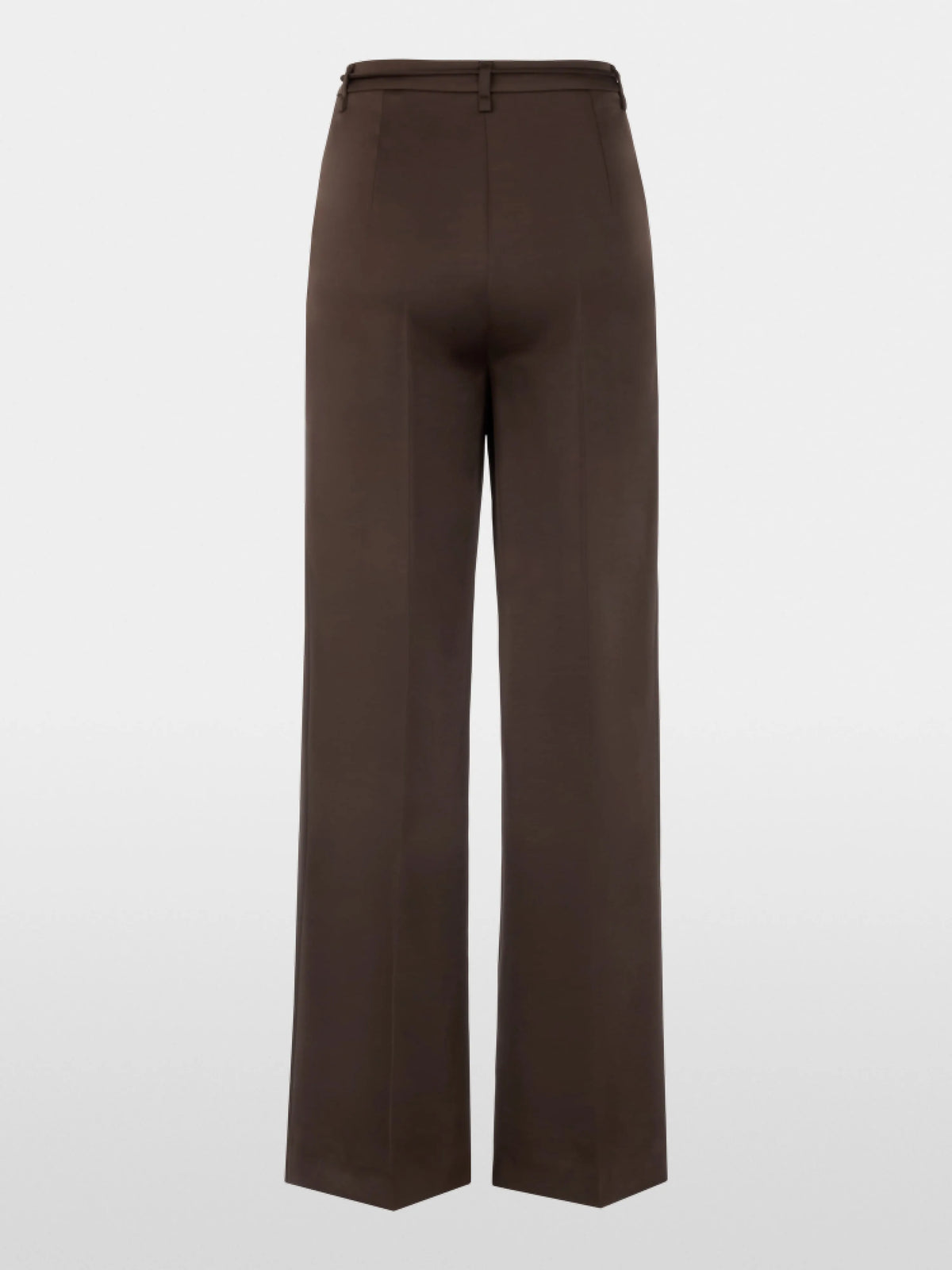 Marc Cain Seal Brown Women WARRI Shiny Fabric Trousers SKU: BC 81.41 W60_697 Image 07