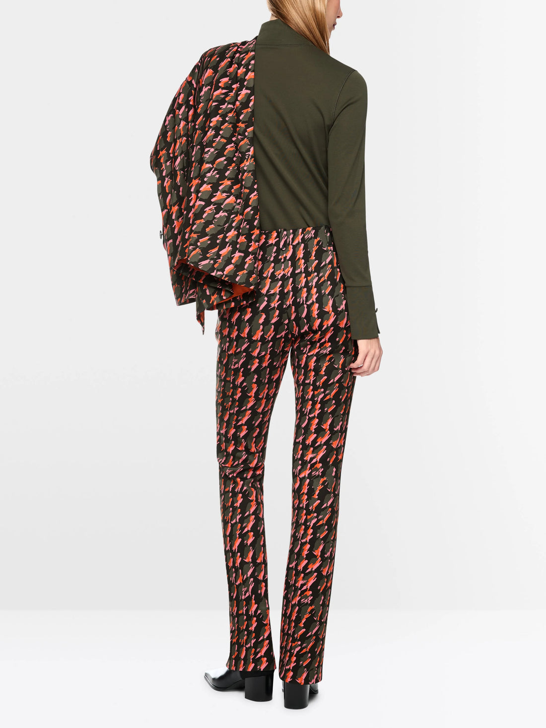 Marc Cain Tigerlily Women FREDERICA Scuba Jersey Trousers SKU: BC 81.60 J04_484 Image 02